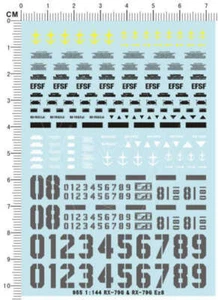 HG 1/144 RX-79 [G] EZ8 08th MS Team GDM Model Kit Water Decal 955 8X11cm - Bild 1 von 1