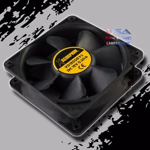 2pcs High Output Square Rotary Cooling Fan 6" x 1.5" 12 Volt Marine Automotive - Picture 1 of 1