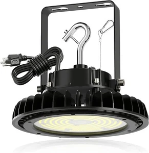 100W UFO LED High Bay Light 17000Lm 5000K IP65 UL, US Plug, 100-277 VAC - Picture 1 of 7