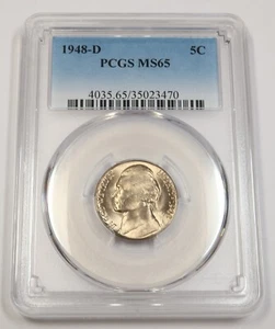 1948 D PCGS MS65 | Jefferson Nickel - US 5c Coin #40981A - Picture 1 of 2