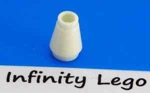 12 LEGO White Cone 1 x 1 Round Brick (4589) - (12 Pieces) - Picture 1 of 2
