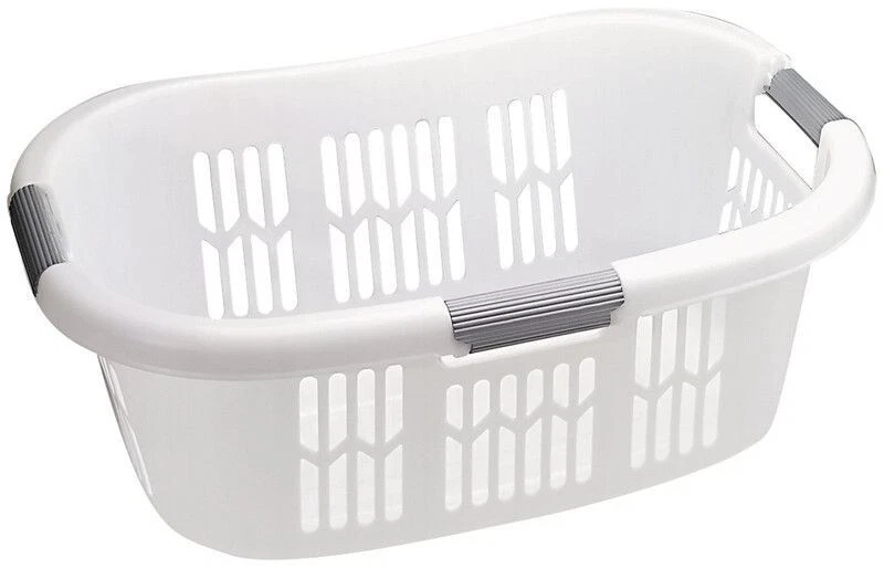 Rubbermaid 3-handled White Laundry Basket Fg299787wht - 1 Each