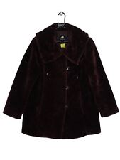 Vintage Jessica Women's Coat L Purple 100% Polyester Overcoat