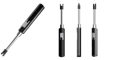 Encendedor de arco eléctrico USB recargable encendedor sin llama con tubo largo flexible Foto 1 de 3