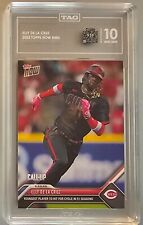 2023 Topps Now Call-Up #485 Elly De La Cruz Rookie RC Hit For Cycle TAG 10 Gem