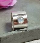 Moonstone Ring 925 Sterling Silver Band Ring Handmade Ring Statement Jewelry N59