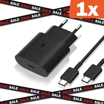 Charger Quick 25W Supply And Usb-C Charging Cable for Samsung S20 S21 Ultra - Image 1 of 4