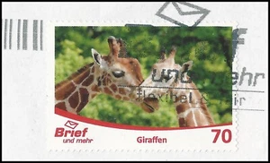 Jirafas - 70 céntimos - estampado en pieza - carta y más - Imagen 1 de 1