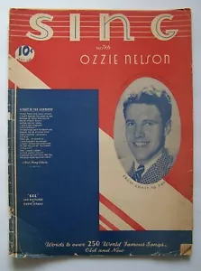1937 Vintage Sing With Ozzie Nelson Song Lyrics - Picture 1 of 6