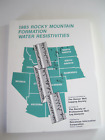 Rocky Mountain Formation Water Resistivities Survey Denver Well Logging Society