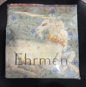 NEW EHRMAN Needlepoint KIT Unicorn Candace Bahouth Canvas Plus Yarn NIP