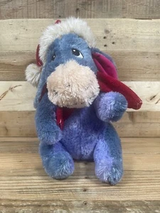 Disney Store Winnie The Pooh Eeyore 12” Azul Peluche Papá Noel Sombrero Juguete de Peluche - Imagen 1 de 6