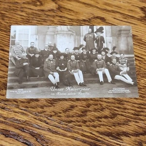 Kaiser Wilhelm Prinz Kaiser Familie Royalty Echt Foto Postkarte - Bild 1 von 2