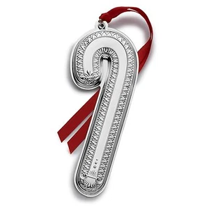 NEW 2016 Wallace 9th Annual Candy  Cane Sterling Xmas Ornament Pendant Medallion - Picture 1 of 2