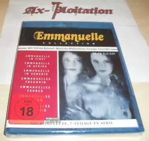 Emmanuelle Collection -Blu Ray UNCUT Komplette 7-teilige TV-Serie Sylvia Kristel - Foto 1 di 4