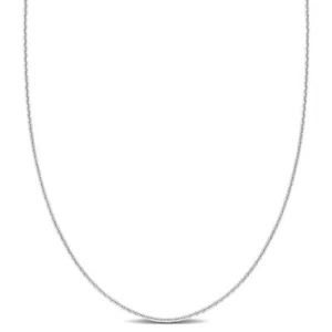 AMOUR Cable Chain Necklace In Platinum, 24 In - Picture 1 of 4