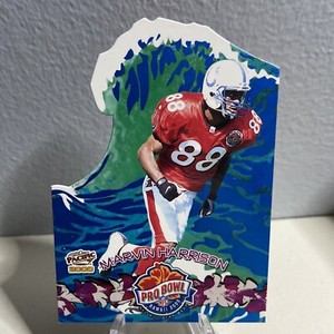 2000 Pacific Pro Bowl Die-Cuts Marvin Harrison #4 HOF