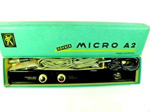 HOHNER MICRO A 2 HOHNER ATTACHMENT MICROPHONE A 2 BLACK GOLD MINT - Picture 1 of 4
