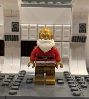 LEGO Santa C-3PO Minifigure 75097 Star Wars Advent sw0680 CMF Lot Rare Retired  - Image 1 of 2