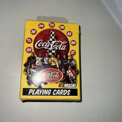 Coca Cola NASCAR Playing Cards - FACTORY SEALED Bicycle  - Image 1 of 4