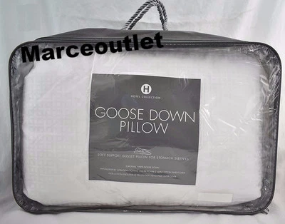 Travesseiros Hotel Collection European White Goose Down STANDARD QUEEN suporte macio - Imagem 1 de 4
