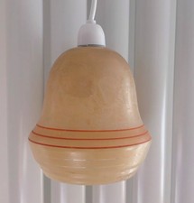 Genuine Vintage 1950's Glass Pendant Light