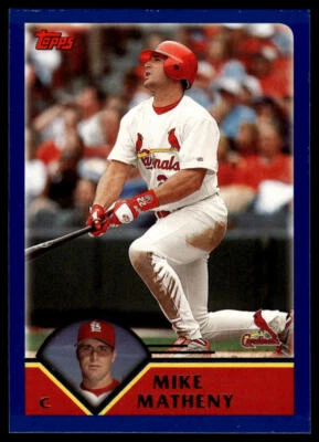 2003 Topps #89 Mike Matheny St. Louis Cardinals - Image 1 of 2