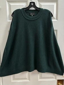 Eskandar One Size Green Crewneck 100% Cashmere Sweater Vest - Picture 1 of 4