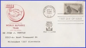 USA5 #1149 ADDR HOUSE OF FARNAM FDC   World Refugee Year - Picture 1 of 1