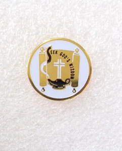 Prendedor de sombrero de solapa Seek God's Wisdom - Imagen 1 de 2