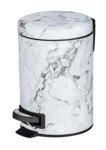 WENKO Kosmetik Tret Eimer Onyx 3 L Abfall Mül Bad Gäste WC Papier Korb Tretmüll - Bild 1 von 5