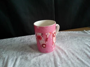 Kaffeebecher/weiß/rosa/LOVE - Bild 1 von 5