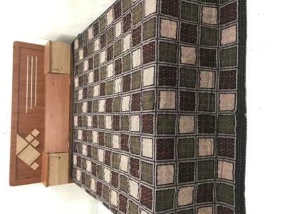 Colcha india hecha a mano vintage Kantha manta de algodón Gudri, Queen Foto 1 de 4