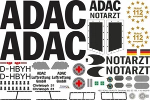 Decal 202 EC 135 ADAC D-HBYH Christoph 31 - Picture 1 of 2