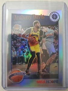 Anthony Davis 2019-20 NBA Hoops Premium Stock Tribute LA Lakers Silver Prizm 294 - Picture 1 of 9