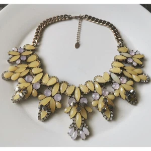 16" New Zara Floral Collar Statement Necklace Gift Vintage Women Party Jewelry - Picture 1 of 3