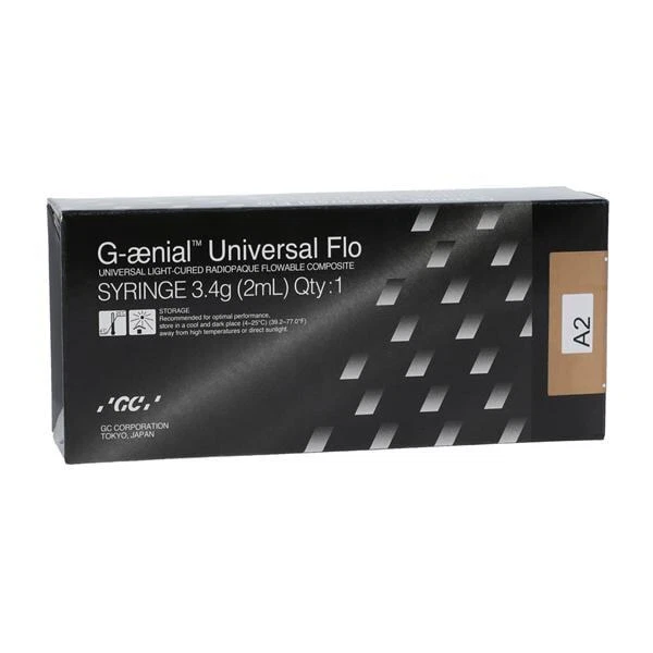 Jeringa compuesta fluida GC 004203 G-aenial universal Flo Light Cure A2 3,4 Gm Foto 1 de 1
