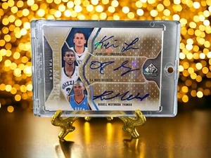 2009-10 SP Multi Marks Triple Kevin Love Russell Westbrook Auto - Picture 1 of 3