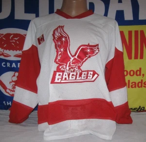 Camiseta deportiva de hockey vintage de Toronto Eagles para hombre XL tejida deportiva RARA AÑOS 80 90 FERRIS - Imagen 1 de 6