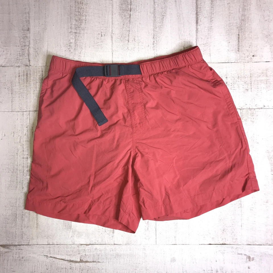 Columbia Mens Small 6" Inseam Belted Outdoor Hiking Swim Water Shorts Liner - Imagem 1 de 4