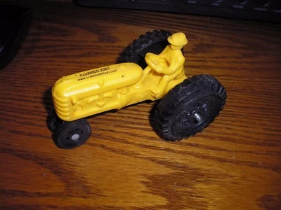 Vintage 4 7/8" Plastic Scale Model Museum Toys Dated Summer 2001 Farm Tractor - Image 1 of 3