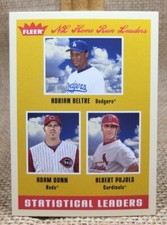 2005 Fleer NL Home Run Leders Beltre Pujols Dunn Baseball Card #10 FREE S&H