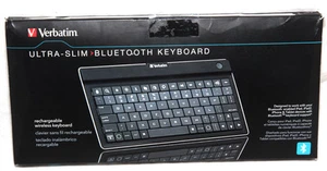 Verbatim Ultra Slim Wireless Bluetooth Keyboard 97753 For iPad, iPhone, Android - Picture 1 of 7