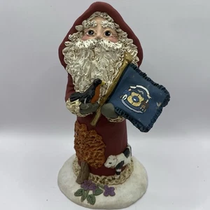 THE CONSTANCE COLLECTION WEIHNACHTSMANN FIGUR KUNST signiert Vintage 1990 nummeriert 8" - Bild 1 von 7