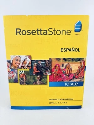 Rosetta Stone Spanish Espanol Level 1-5 Set CD ROM - No Headphones - Image 1 of 4