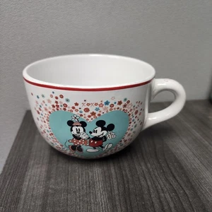 Taza de café de cerámica Disney de gran tamaño Mickey and Minnie Mouse Love XOXO de 24 OZ - Imagen 1 de 6