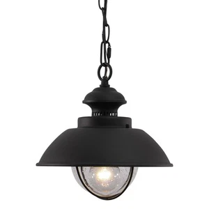 Vaxcel 10" Nautical Outdoor Pendant finish: Textured Black (OD21506TB) - Picture 1 of 1