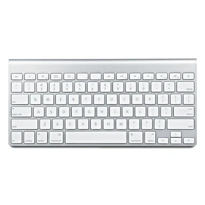New Apple A1314 Wireless Bluetooth Keyboard (White/Silver) - Image 1 of 4