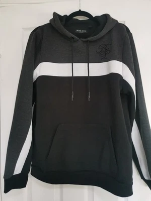 Brave Soul London Hoodie Black And White, Size L - Image 1 of 4