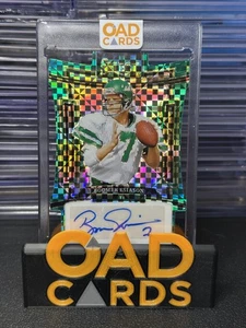 2023 Select Boomer Esiason #SIG-BES Die-Cut Green Prizm Auto 3/5 - Picture 1 of 2